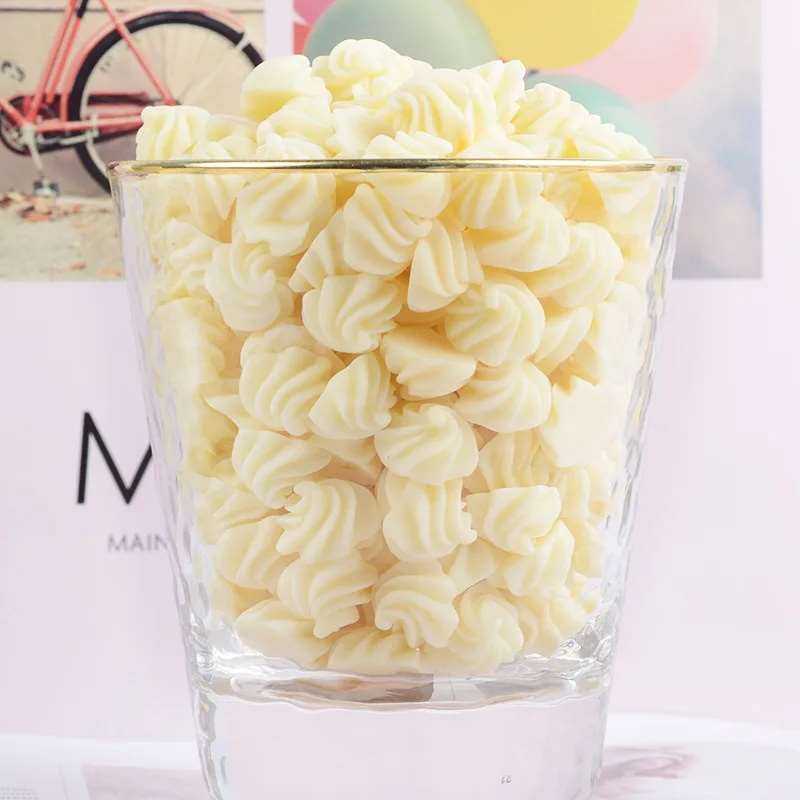 10pcs Simulation Cream Resin Candy Flat Back Resin Charms Cabochons Scrapbooking Embellishments Hair Accessories Girl
