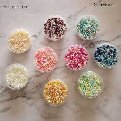 800pcs DIY Simulated Mini Pearl Beads Crafting Accessory Wedding Decoration Acrylic Confetti Event & Party Supplies Slime Filler