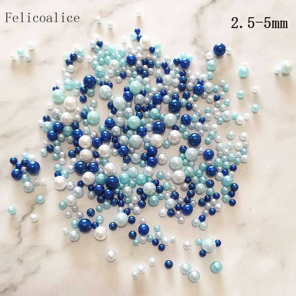 800pcs DIY Simulated Mini Pearl Beads Crafting Accessory Wedding Decoration Acrylic Confetti Event & Party Supplies Slime Filler