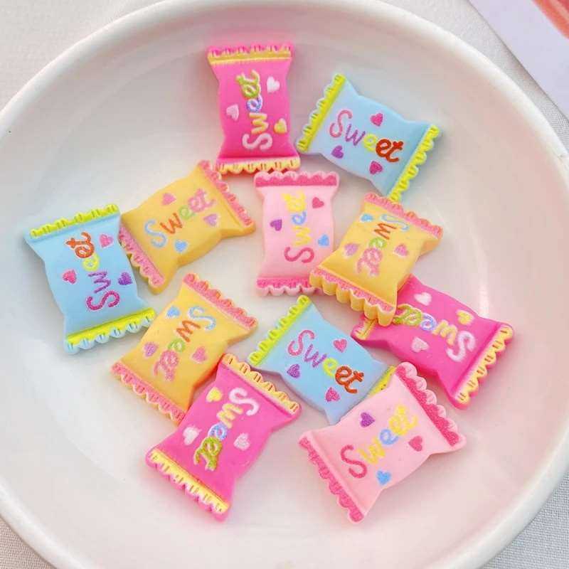 20Pcs New Cute Resin Candy, Lollipop Series Flat Back Scrapbooking DIY Jewelry Craft Decoration Accessories
