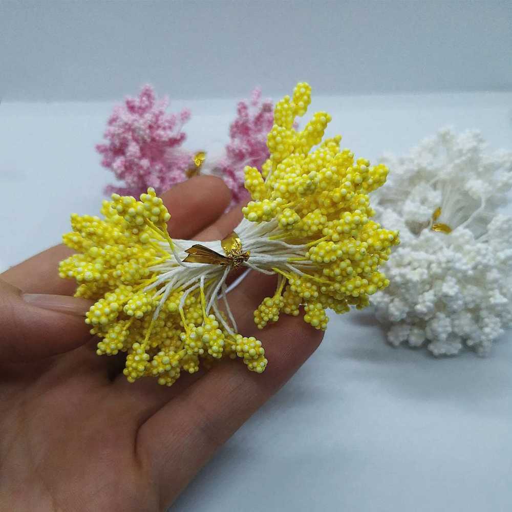800pcs 5mm/0.19inch Artificial Foam Flowers Stamen Party Decoration Wedding Decoration Flores Artificiale Dec Flower Wall