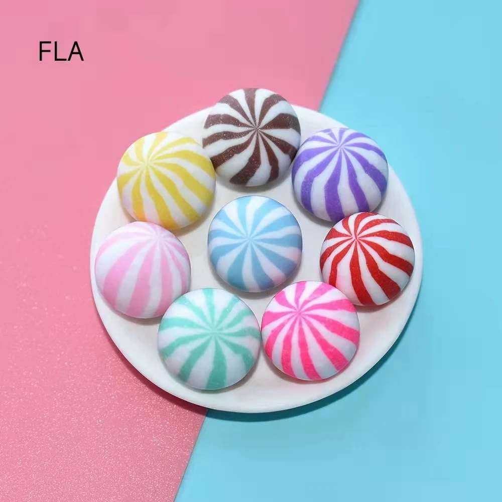 10pcs Simulation Cream Fake Candy Beads Watermelon Sugar diy décor Phone Case Decoration Accessories Tiara About 10mm*10mm