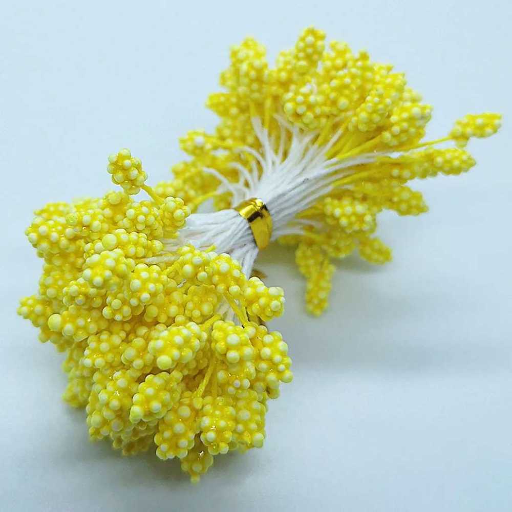 800pcs 5mm/0.19inch Artificial Foam Flowers Stamen Party Decoration Wedding Decoration Flores Artificiale Dec Flower Wall