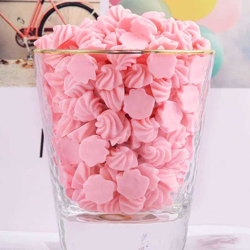 10pcs Simulation Cream Resin Candy Flat Back Resin Charms Cabochons Scrapbooking Embellishments Hair Accessories Girl